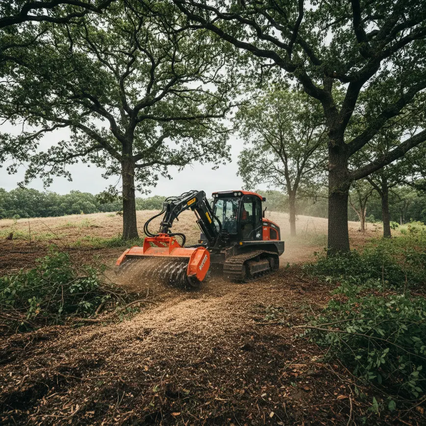 How to clear overgrown land in Central Ohio? 2 Central Ohio land clearing by Fortress Level Construction