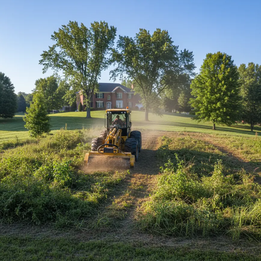 Forestry Mulching Westerville OH — Managing Gently Rolling Terrain | Fortress Level