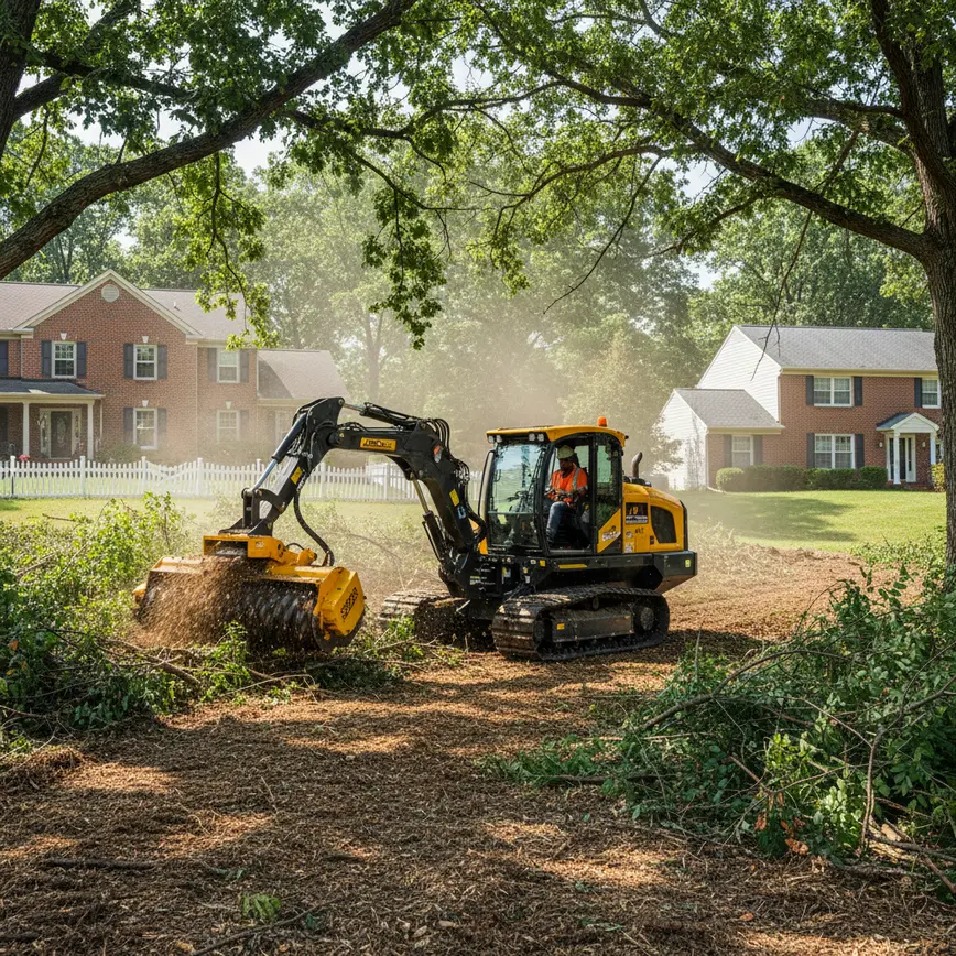 Central Ohio land clearing by Fortress Level Construction