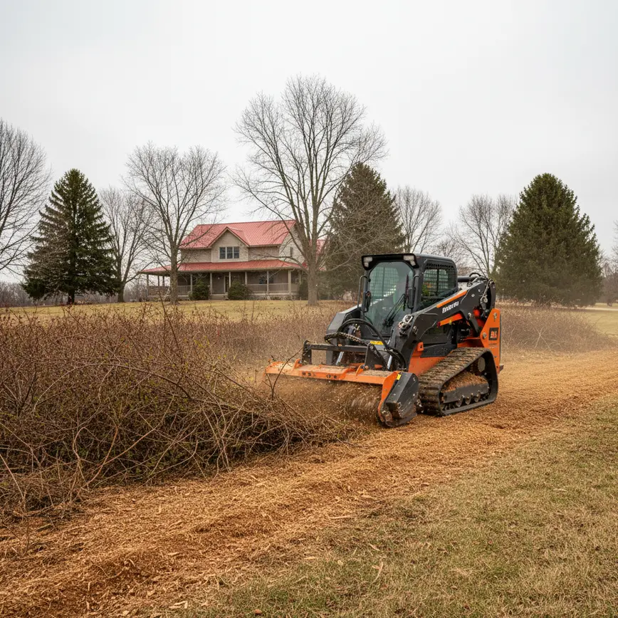 Central Ohio land clearing by Fortress Level Construction