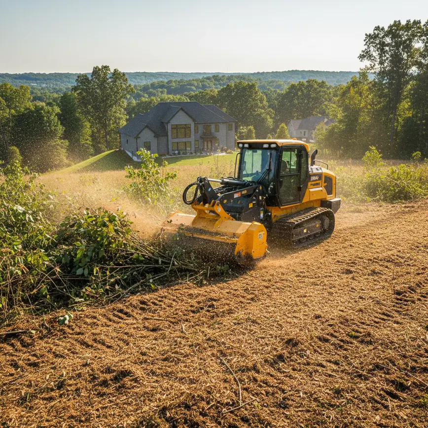 Forestry Mulching Westerville North OH — Tackling Gently Rolling Terrain | Fortress Level