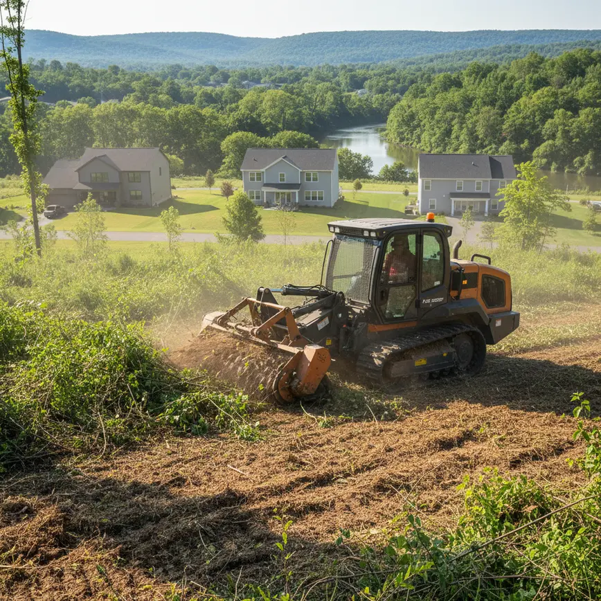 Central Ohio land clearing by Fortress Level Construction
