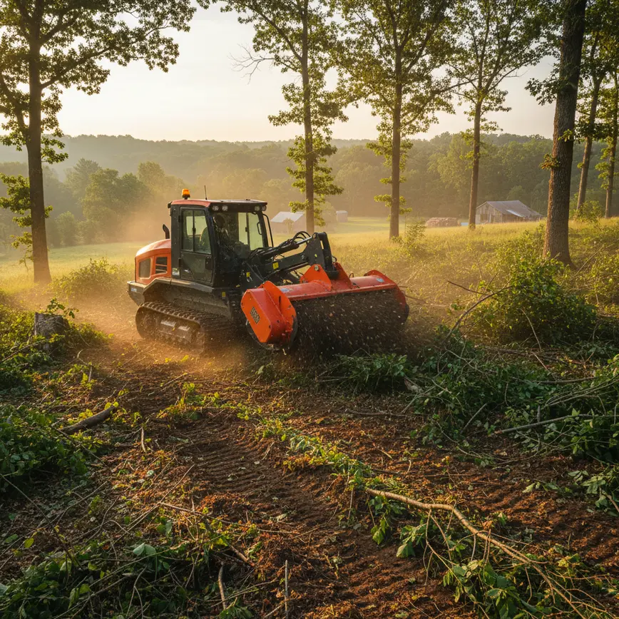 Central Ohio land clearing by Fortress Level Construction
