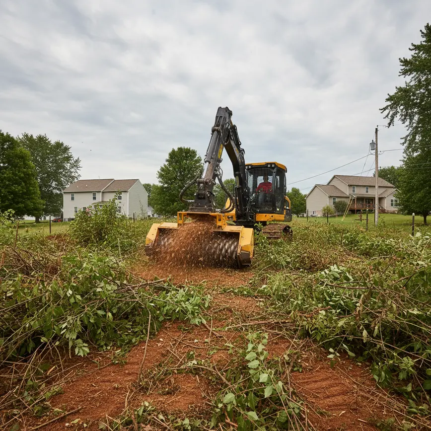 Central Ohio land clearing by Fortress Level Construction