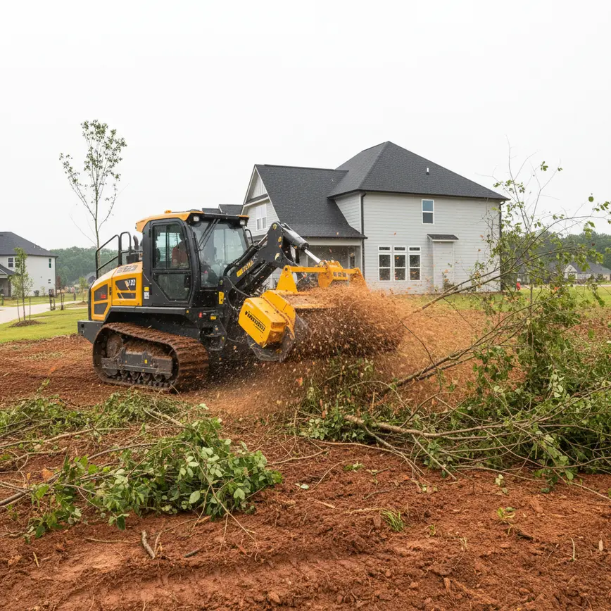 Central Ohio land clearing by Fortress Level Construction