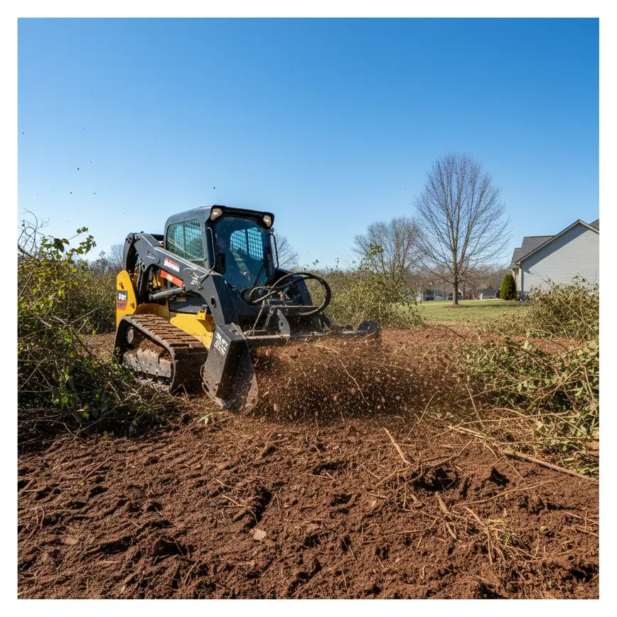 Central Ohio land clearing by Fortress Level Construction