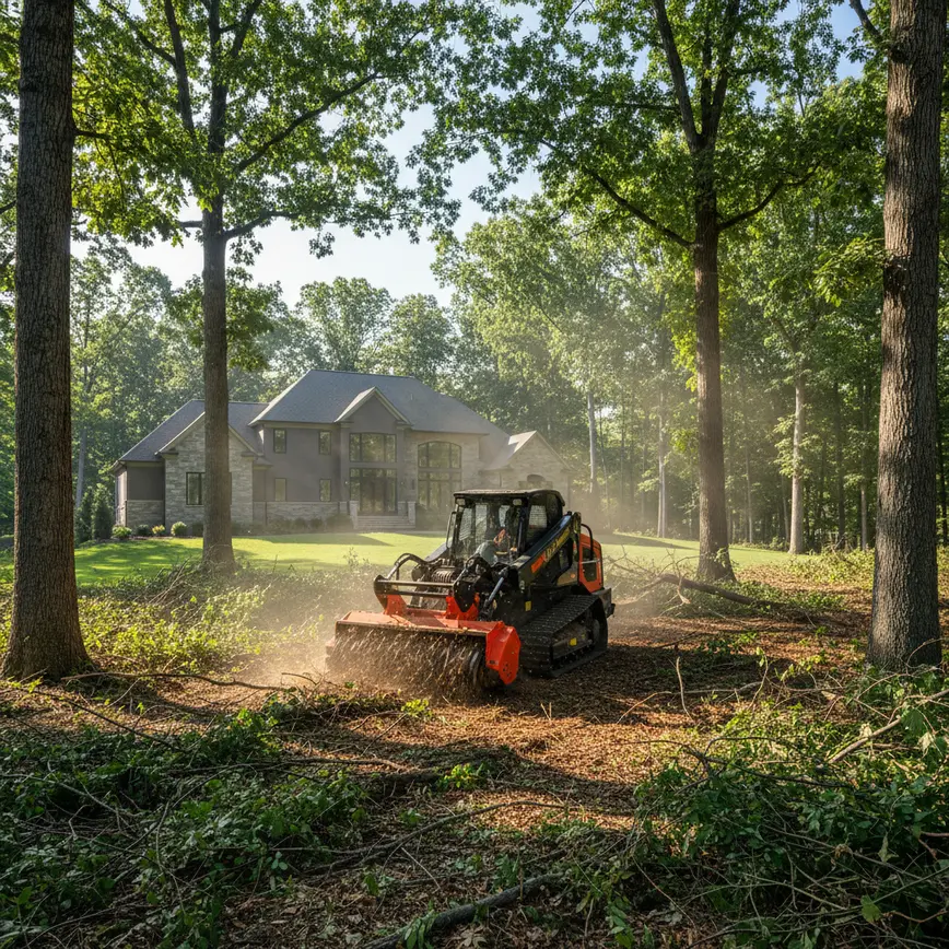 Forestry Mulching Dublin OH — Managing Tree Canopy for Property Owners | Fortress Level