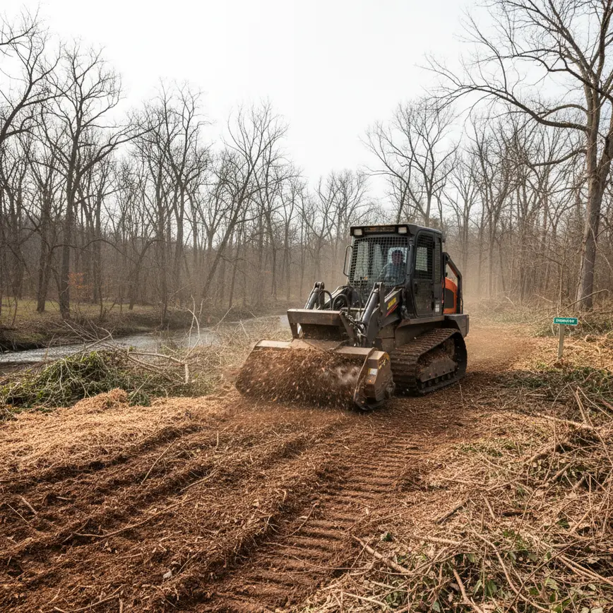 Forestry Mulching Reynoldsburg OH — Navigating Blacklick Creek’s Challenges | Fortress Level