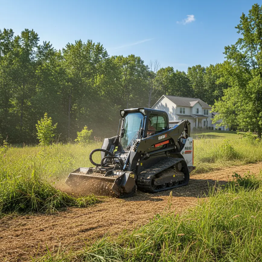 Forestry Mulching Lewis Center OH — Tackling Gently Rolling Terrain | Fortress Level
