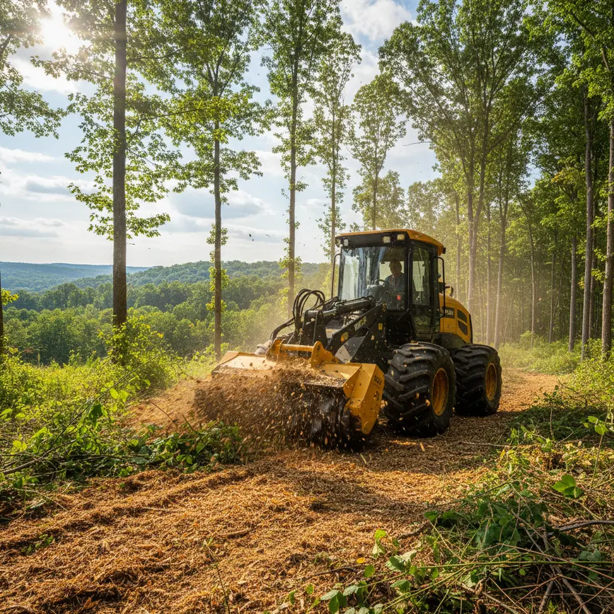 Forestry Mulching Hebron OH — Navigating Rolling Terrain Challenges | Fortress Level