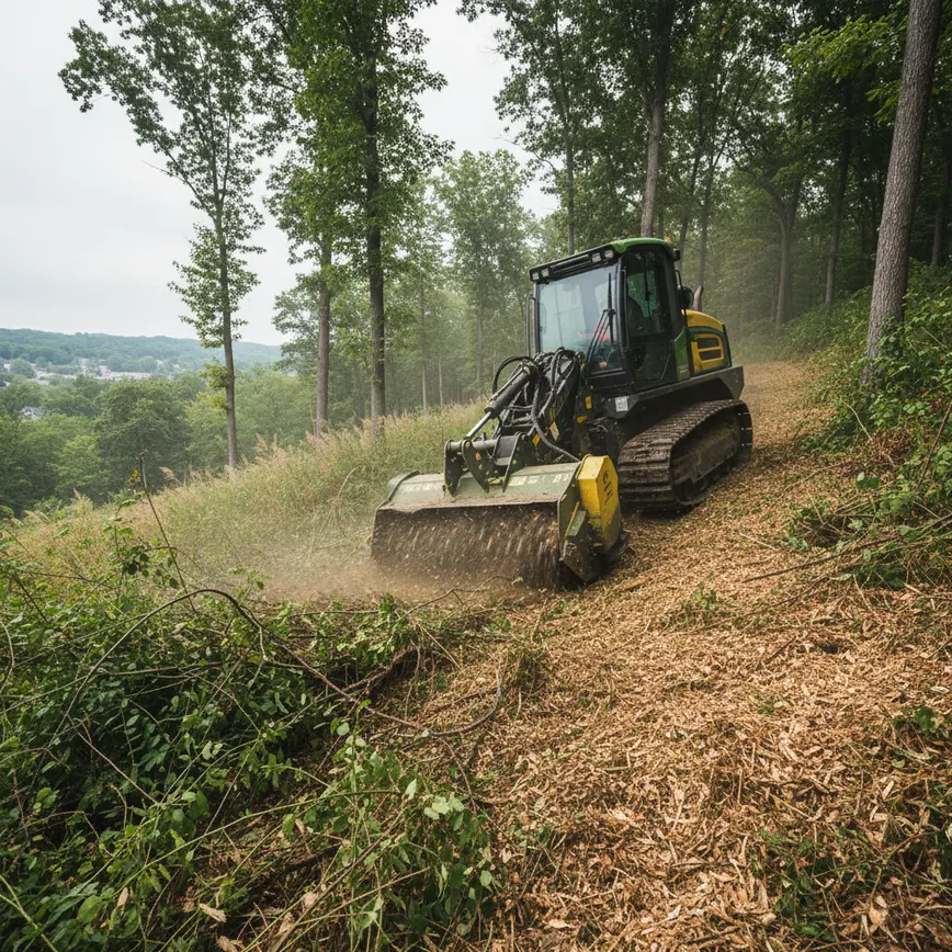 Forestry Mulching Granville OH — Rolling Wooded Terrain Challenges | Fortress Level
