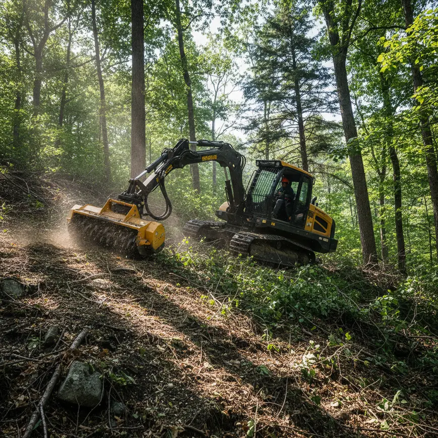 Central Ohio land clearing by Fortress Level Construction