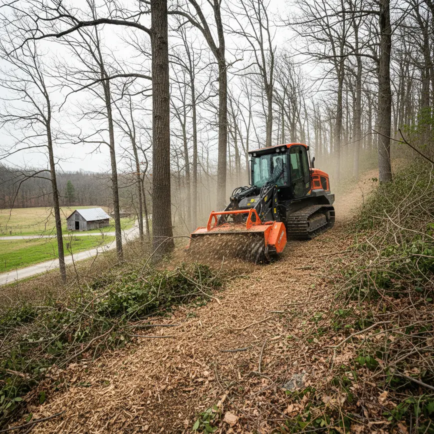 Central Ohio land clearing by Fortress Level Construction