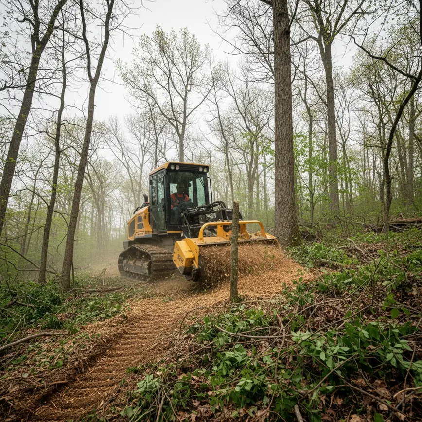 Central Ohio land clearing by Fortress Level Construction