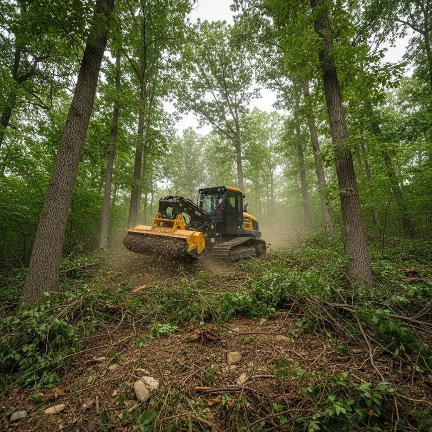 Forestry Mulching Newark OH — Navigating Hilly Terrain Challenges | Fortress Level