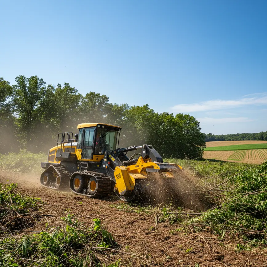 Forestry Mulching Sunbury OH — Tackling Rolling Farmland Challenges | Fortress Level
