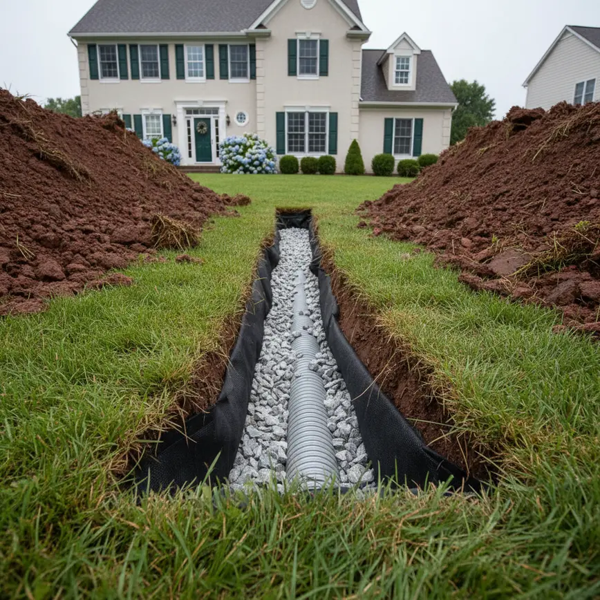 French Drain Installation Baltimore OH — Addressing Clay Soil Challenges | Fortress Level