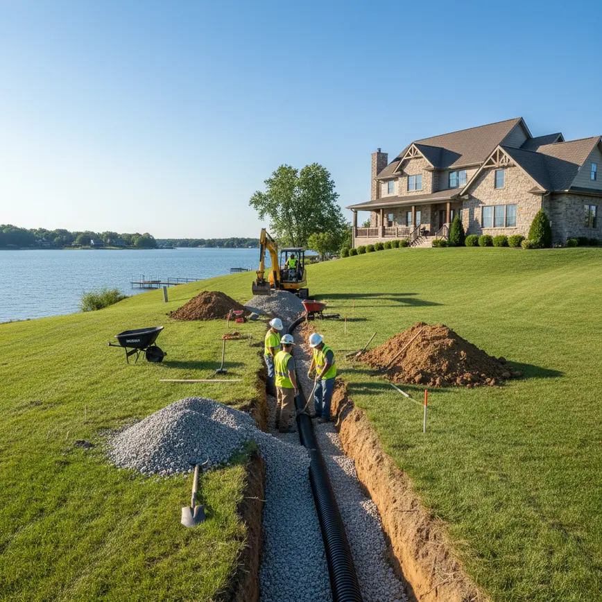 French Drain Installation Buckeye Lake OH — Protecting Waterfront Properties | Fortress Level