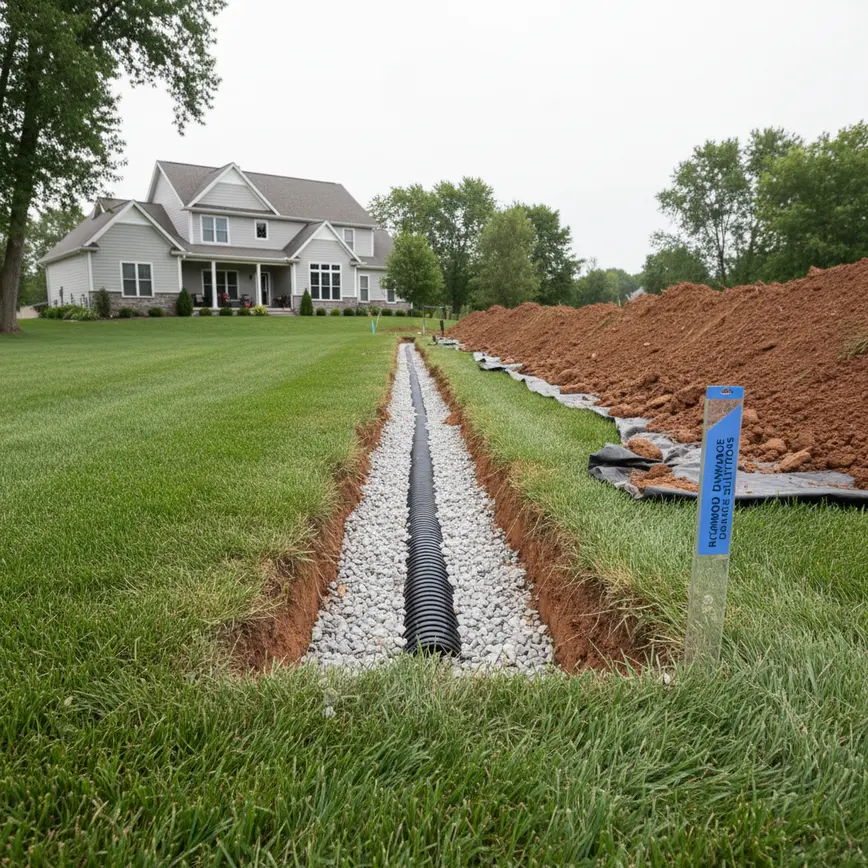 French Drain Installation Richwood OH — Unique Soil Challenges | Fortress Level