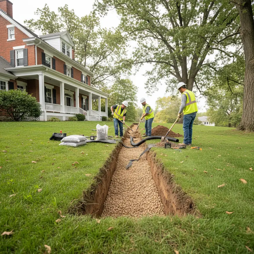 French Drain Installation Granville OH — Addressing Terrain Challenges | Fortress Level