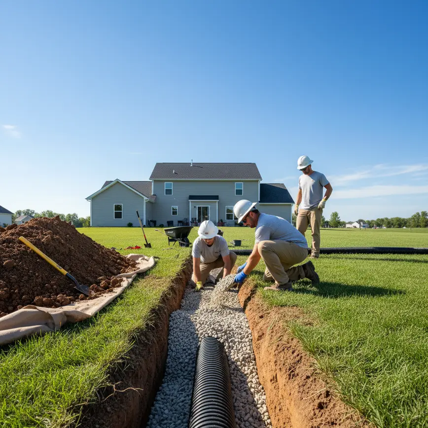French Drain Installation Marysville OH — Navigating Flat Terrain Challenges | Fortress Level