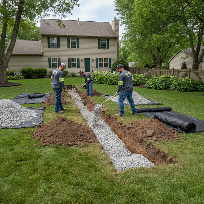 French Drain Installation Canal Winchester OH — Addressing Wetlands Challenges | Fortress Level