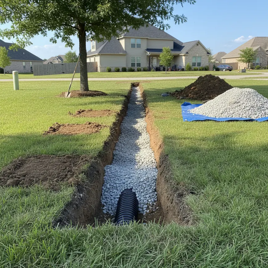 French Drain Installation Etna OH — Managing Clay Soil Challenges | Fortress Level