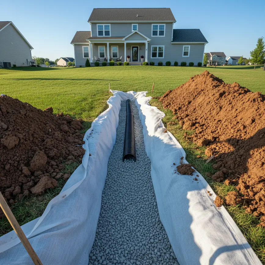 French Drain Installation Gahanna OH — Addressing Clay Soil Challenges | Fortress Level
