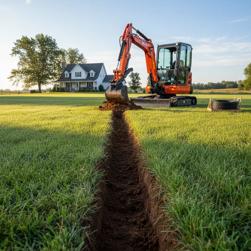 Trenching Ostrander OH — Navigating Rural Lot Challenges | Fortress Level