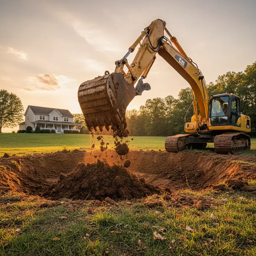 Central Ohio land clearing by Fortress Level Construction