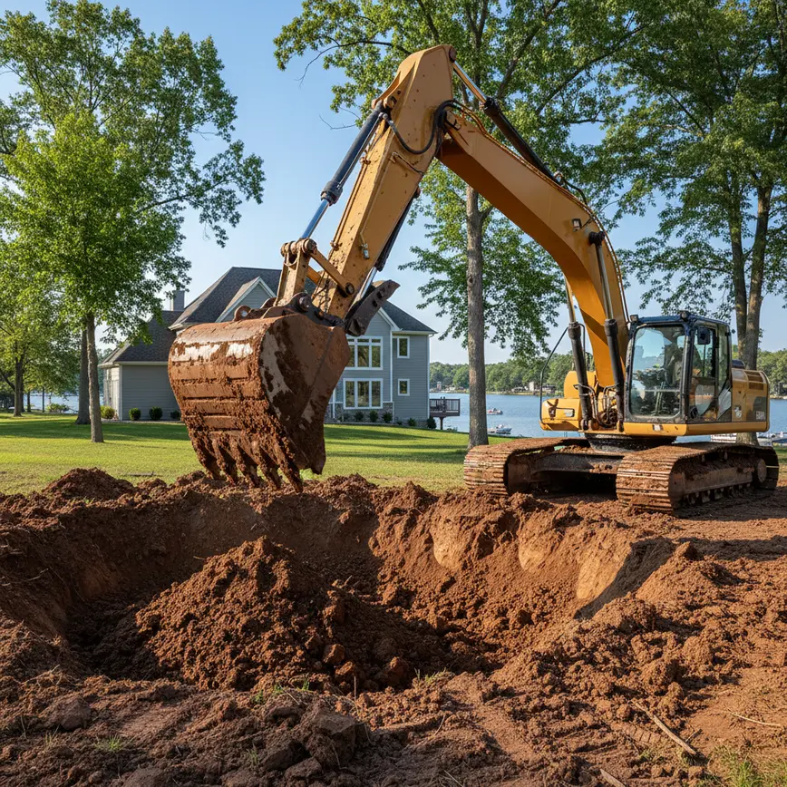 How does excavation in Galena, Ohio differ from other rural Delaware County villages? 2 Central Ohio land clearing by Fortress Level Construction