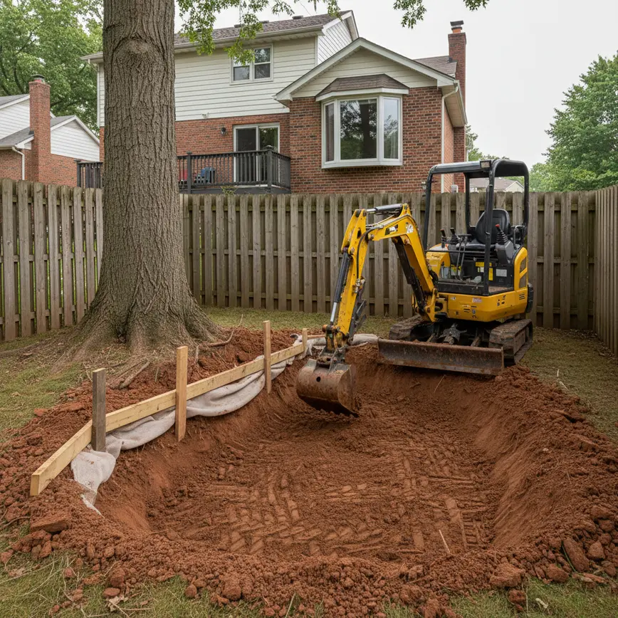 Pond Excavation Grandview Heights OH — Urban Compact Lots | Fortress Level