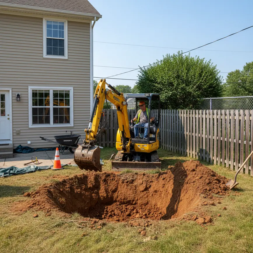 Pond Excavation Whitehall OH — Compact Urban Lots & Clay Soil | Fortress Level