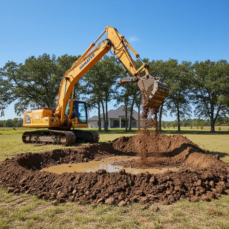 Pond Excavation Groveport OH — Clay Soils & Rural Lot Solutions | Fortress Level