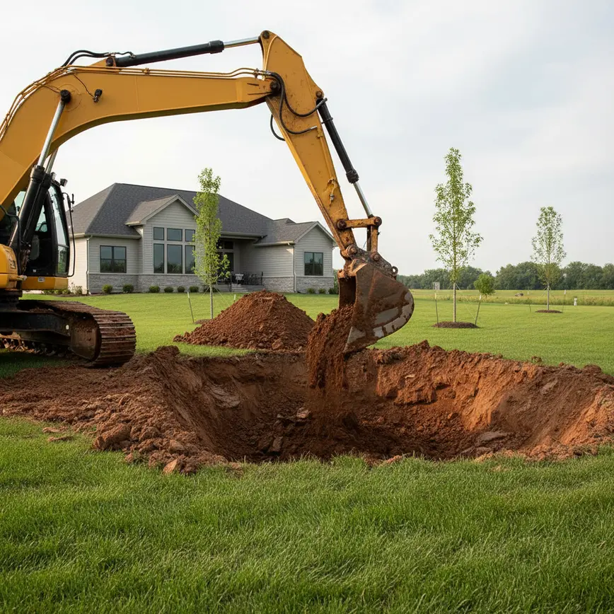 Central Ohio land clearing by Fortress Level Construction