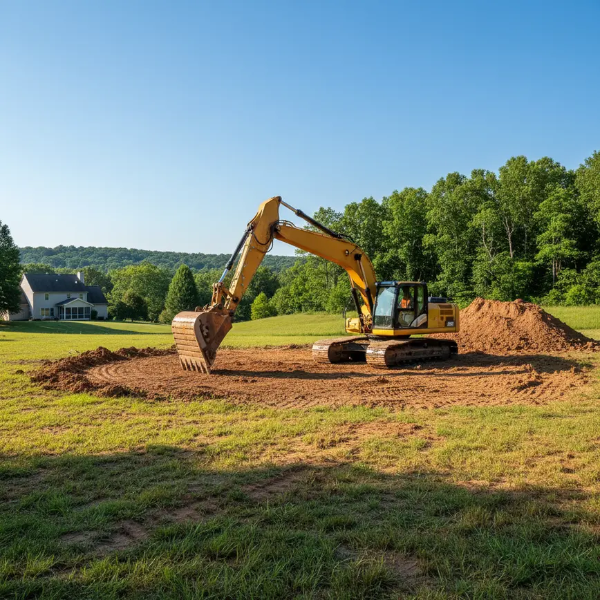 Central Ohio land clearing by Fortress Level Construction