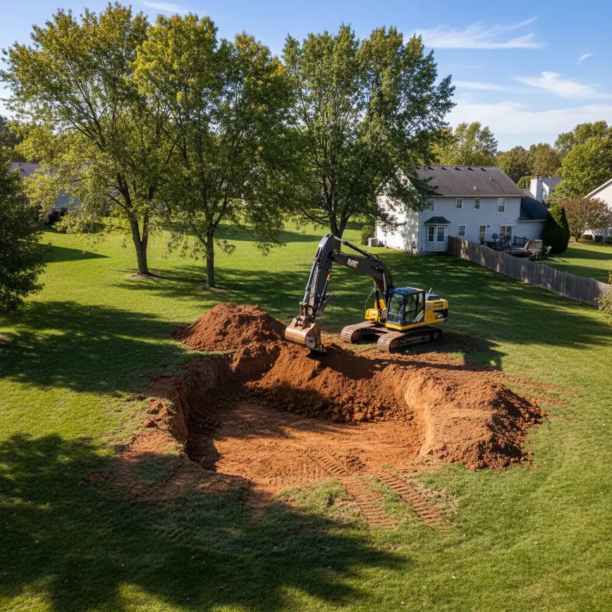 Central Ohio land clearing by Fortress Level Construction