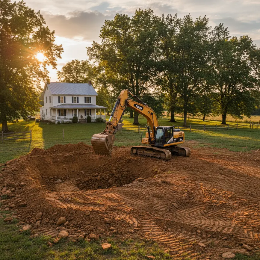 Central Ohio land clearing by Fortress Level Construction