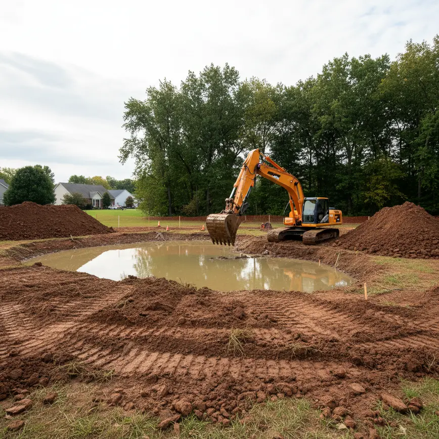 Pond Excavation Reynoldsburg OH — Blacklick Creek Soil Challenges | Fortress Level