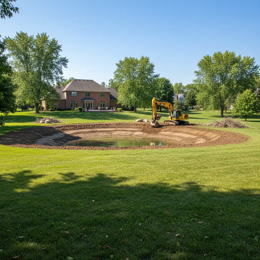 Pond Excavation Westerville OH — Alum Creek Terrain Solutions | Fortress Level