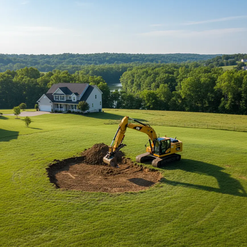 Pond Excavation Granville OH — Steep Rolling Hills & Historic Lots | Fortress Level