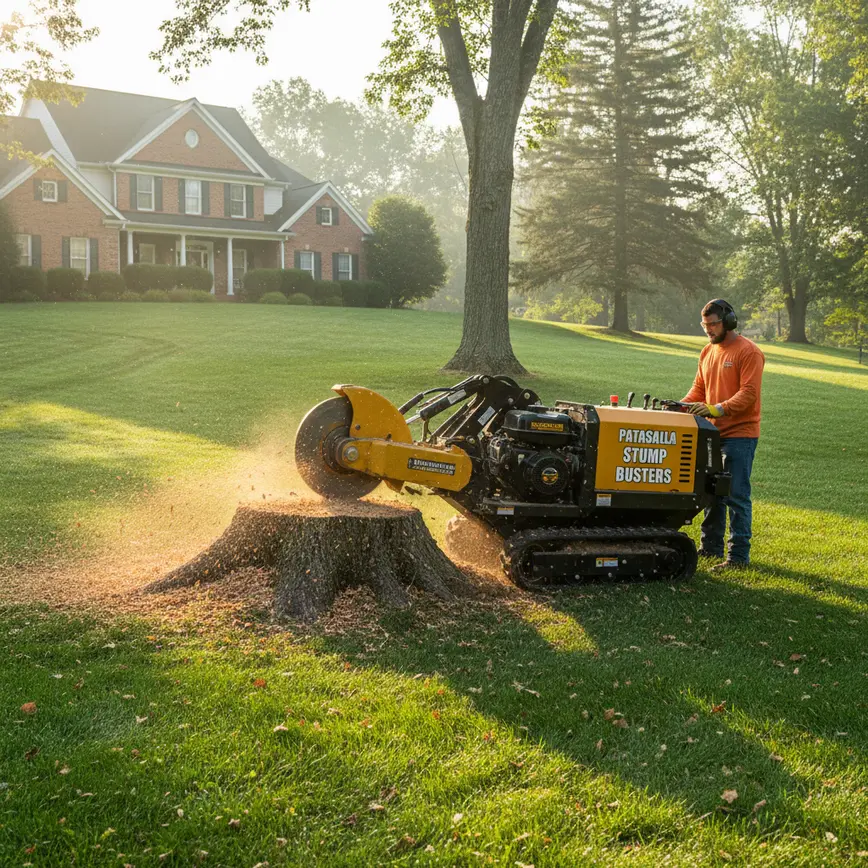 How Does Professional Stump Grinding Work in Powell, Ohio's Estate Lots and Farmland? 1 Central Ohio land clearing by Fortress Level Construction