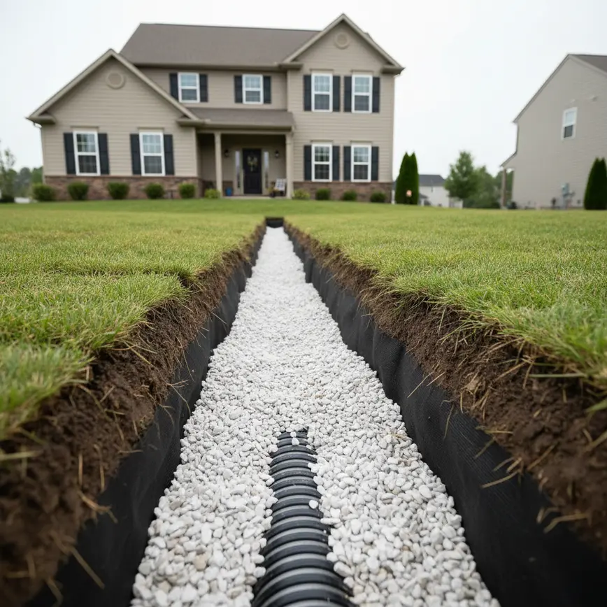 French Drain Installation Amanda OH — Combatting Poor Drainage Issues | Fortress Level