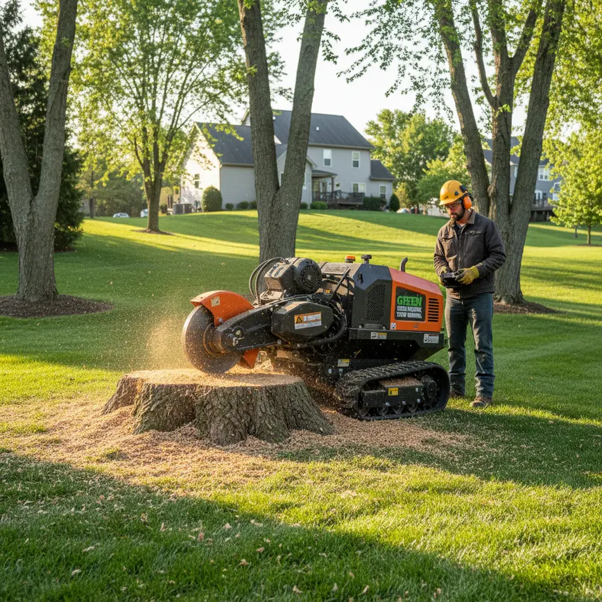 Stump Grinding Galena OH — Navigating Gently Rolling Terrain | Fortress Level