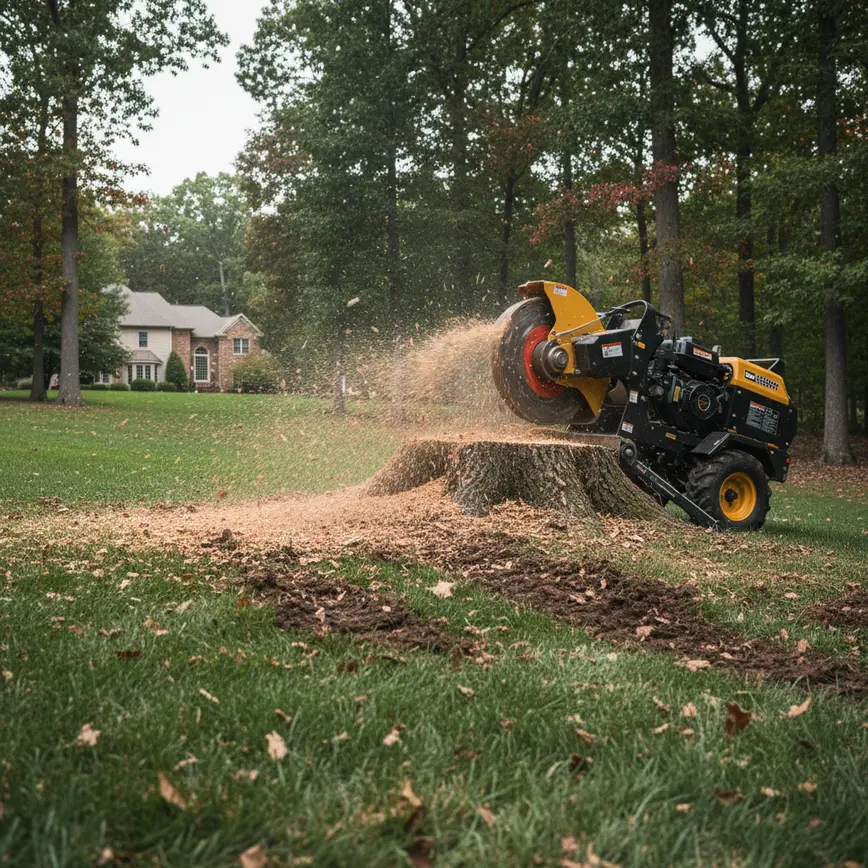 Stump Grinding Granville OH — Addressing Steep Wooded Lots | Fortress Level