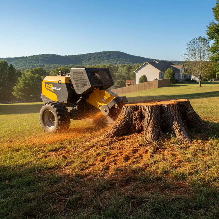 Stump Grinding Lancaster OH — Managing Steep Terrain Challenges | Fortress Level
