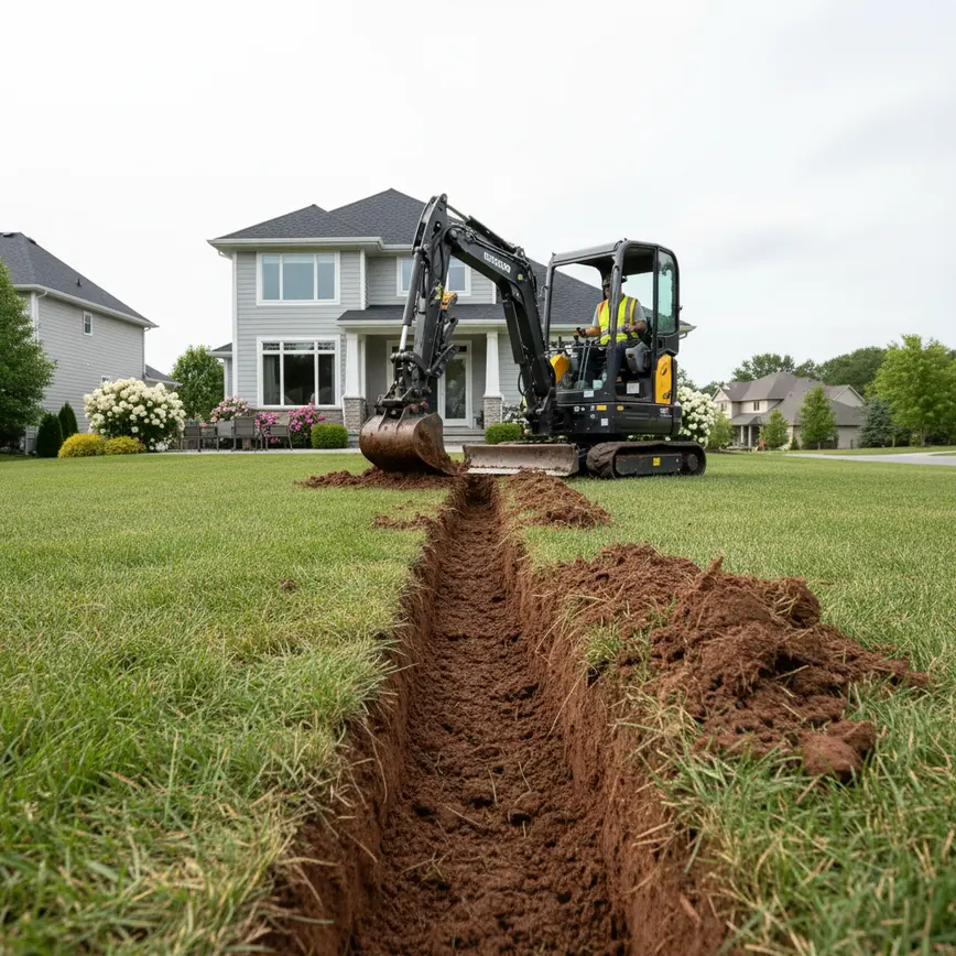 Trenching Baltimore OH — Navigating Clay Soils and Small Lots | Fortress Level
