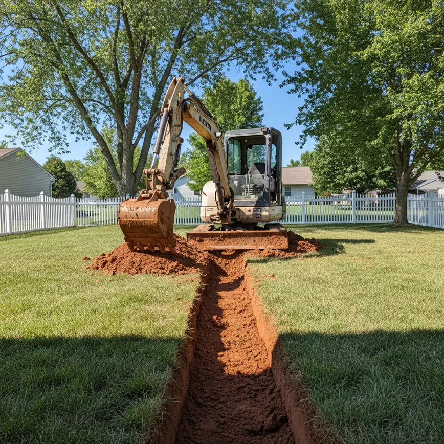 Trenching Amanda OH — Clay Soil and Tight Lots | Fortress Level