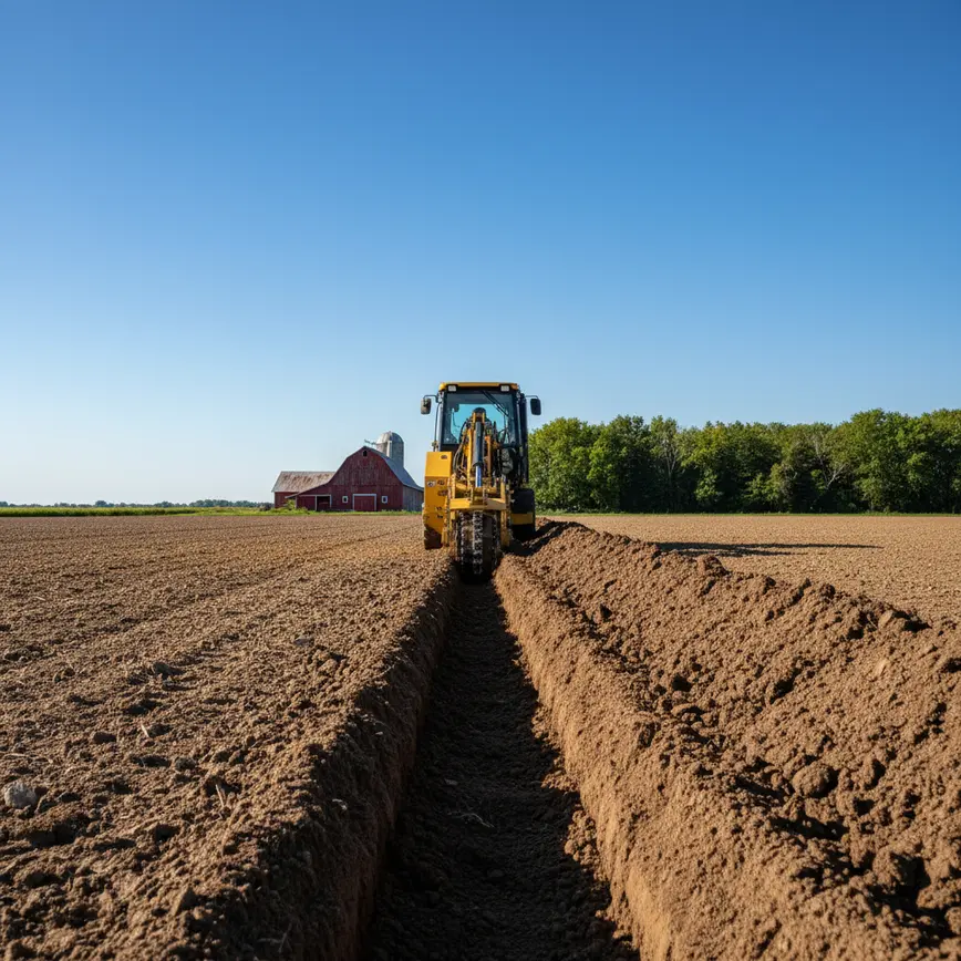 Trenching Magnetic Springs OH — Managing Flat Agricultural Terrain | Fortress Level