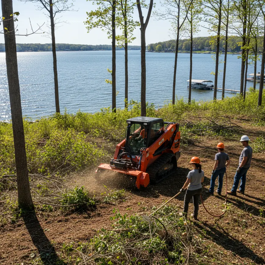 Central Ohio land clearing by Fortress Level Construction